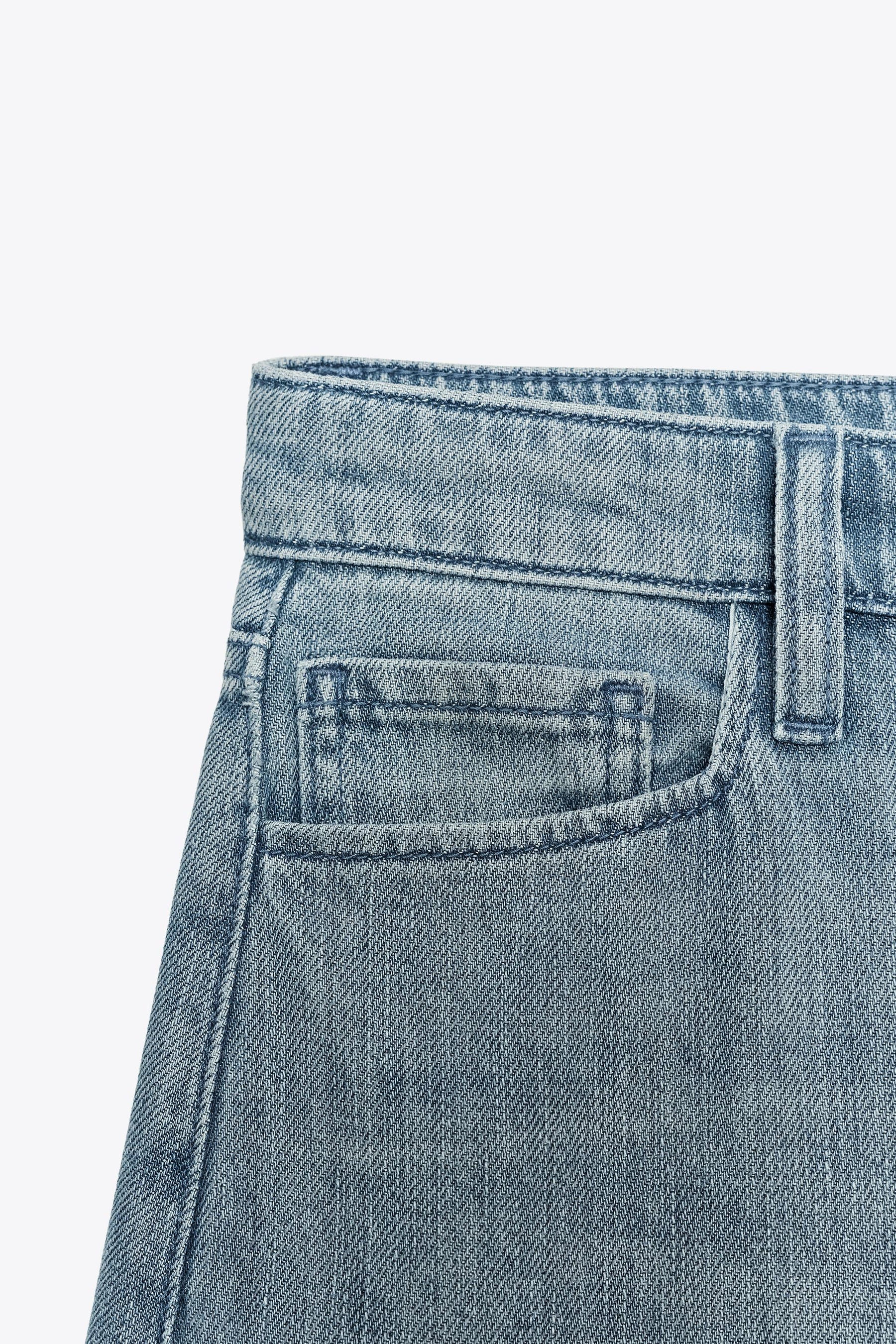 Weit geschnittene High-Waist-Jeans