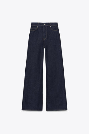 Weit geschnittene High-Waist-Jeans