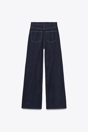 Weit geschnittene High-Waist-Jeans