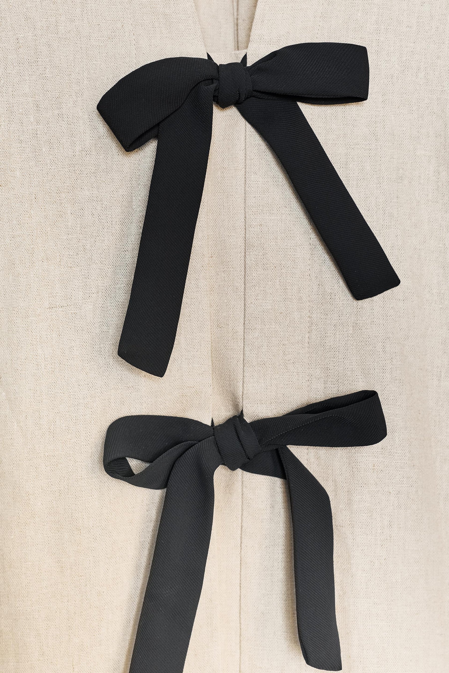 Bluse aus Leinenmischung