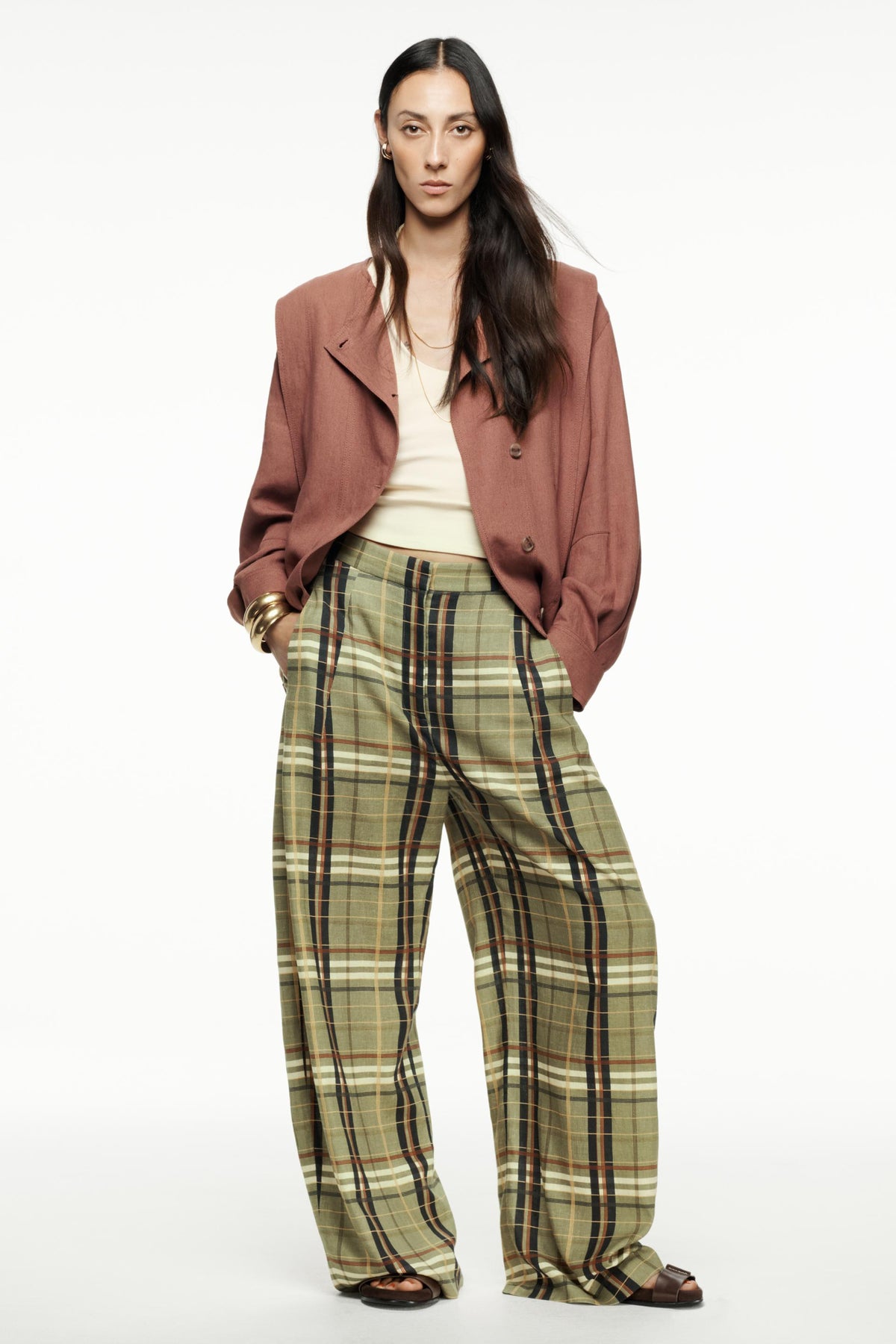 Bomberjacke aus Leinenmischgewebe