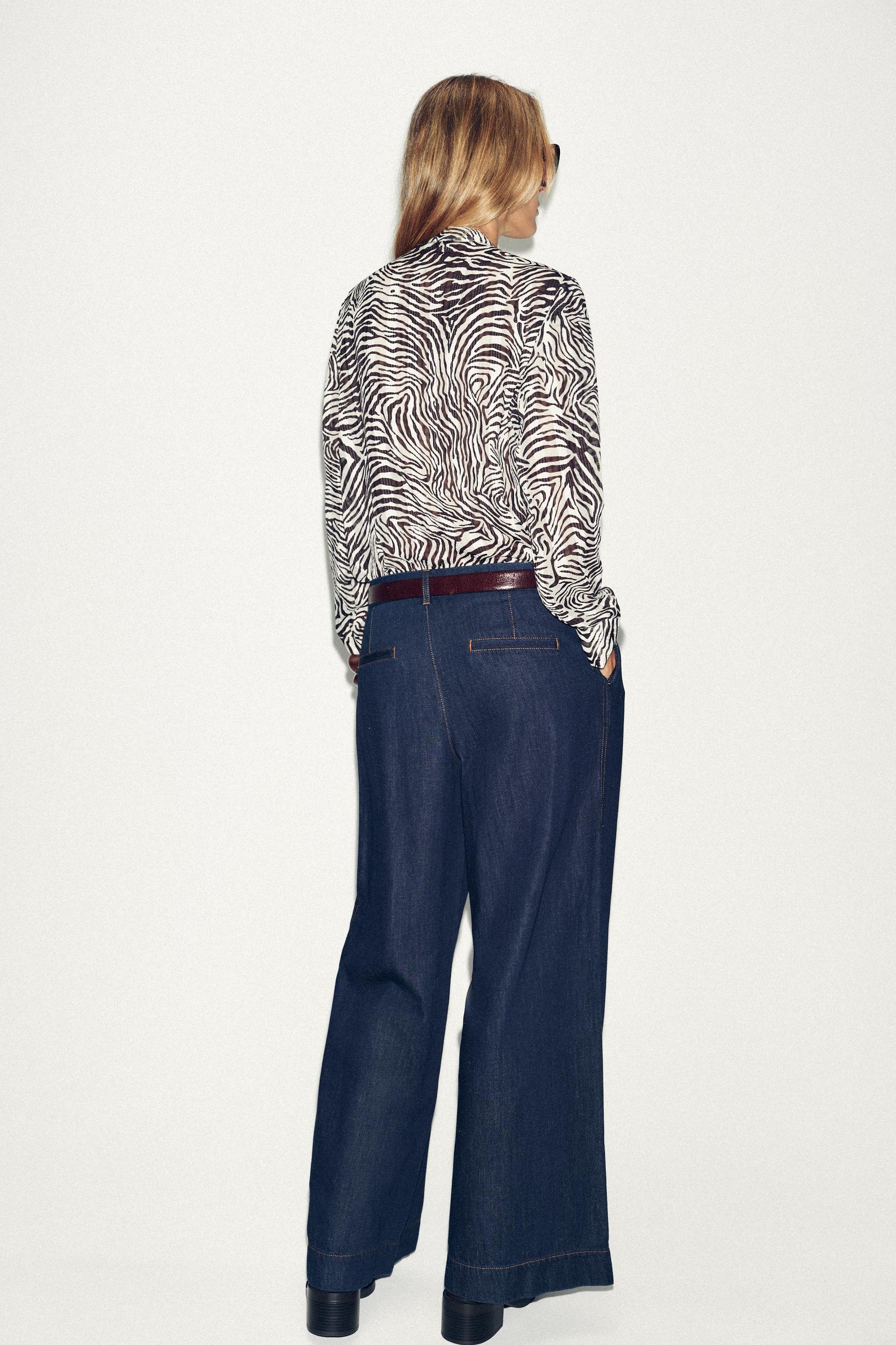 Bluse mit Tiermuster