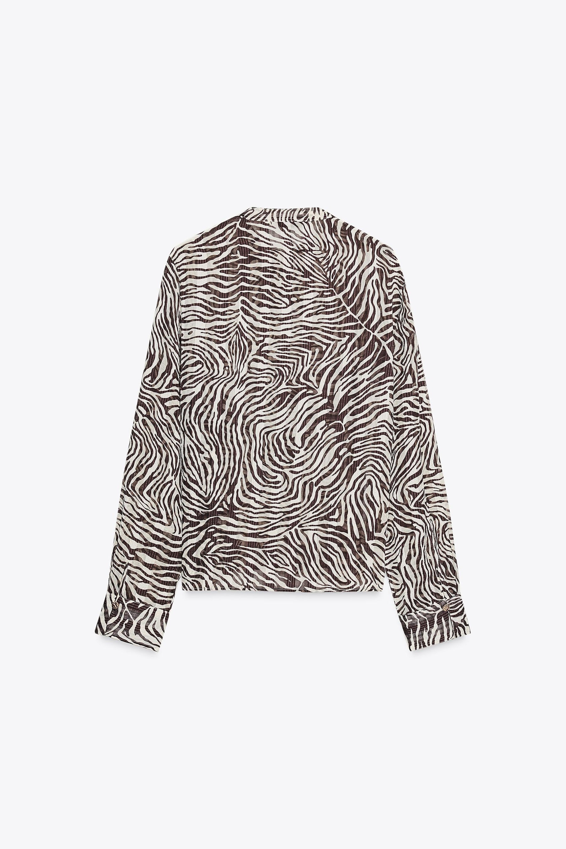 Bluse mit Tiermuster