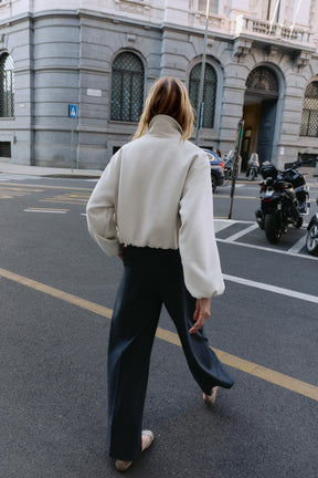 PUFF-SLEEVE BOMBER JACKET - Image 3