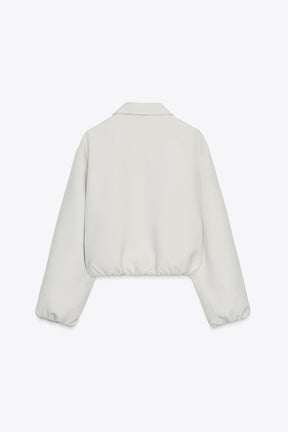 PUFF-SLEEVE BOMBER JACKET - Image 6