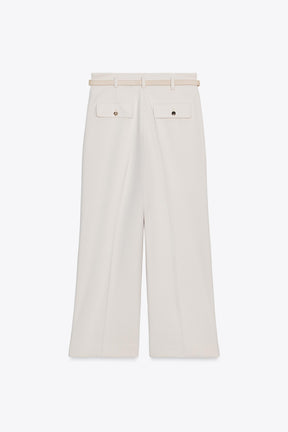 Cropped-Hose mit Kette