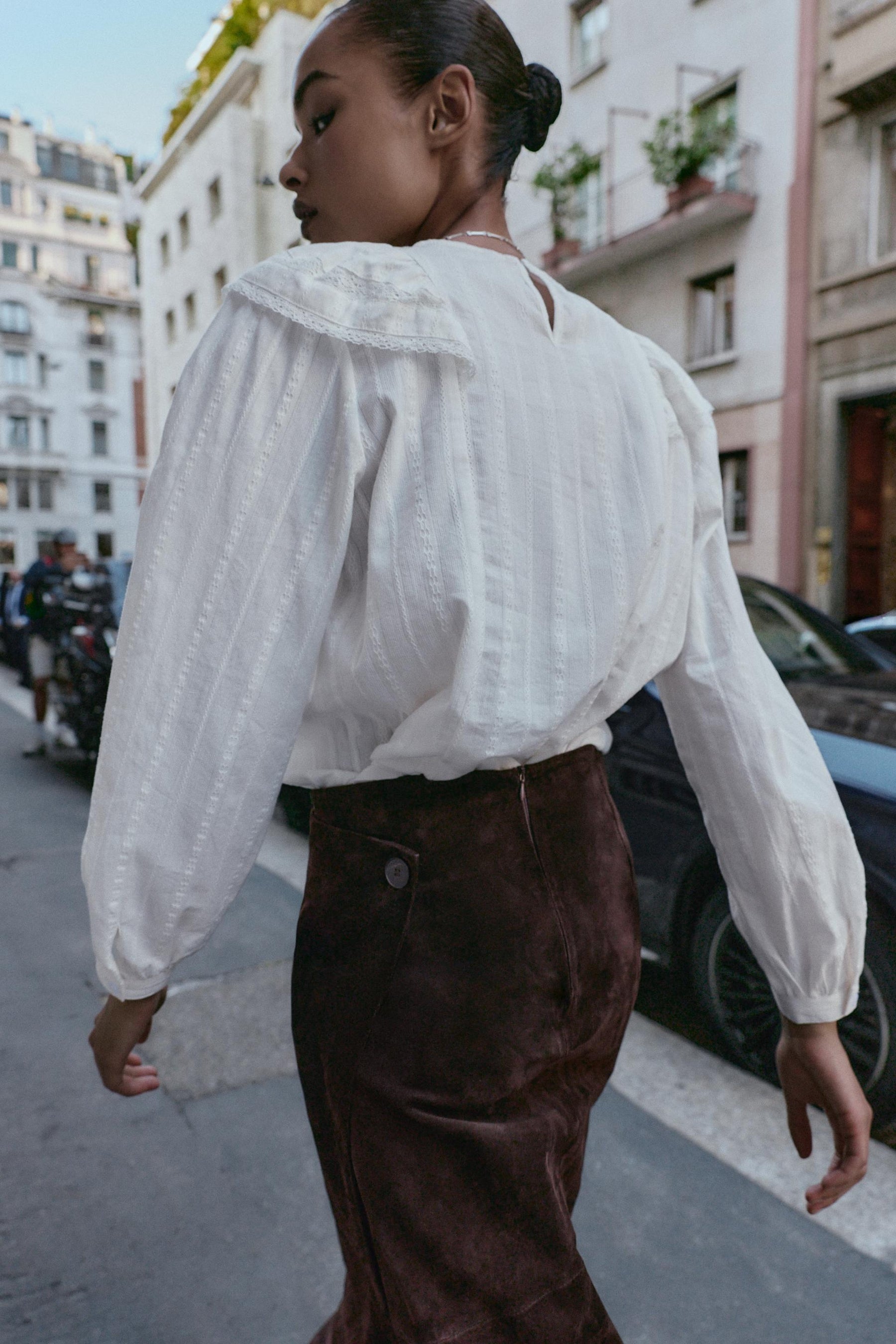 Romantisches Rüschenhemd