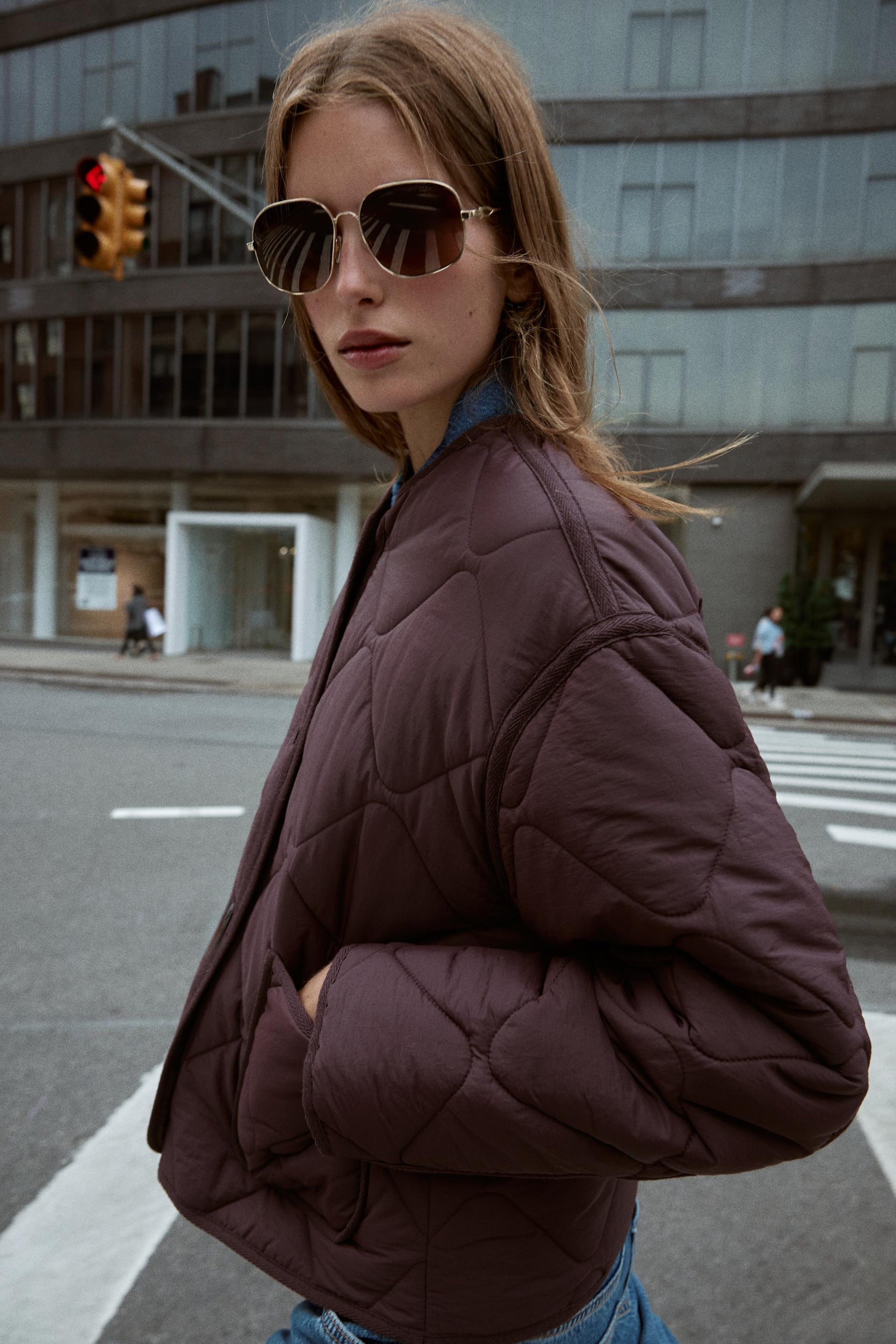 Steppjacke mit Taschen