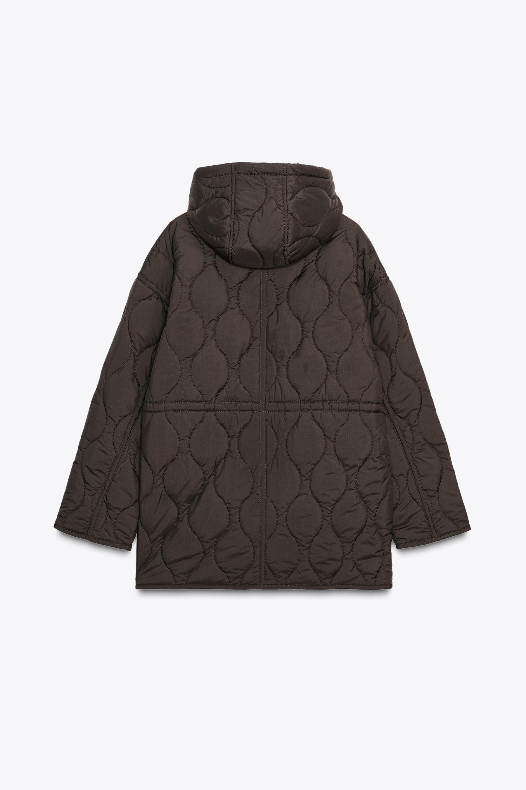 WATER-REPELLENT QUILTED JACKET WITH HOODIE - Image 8