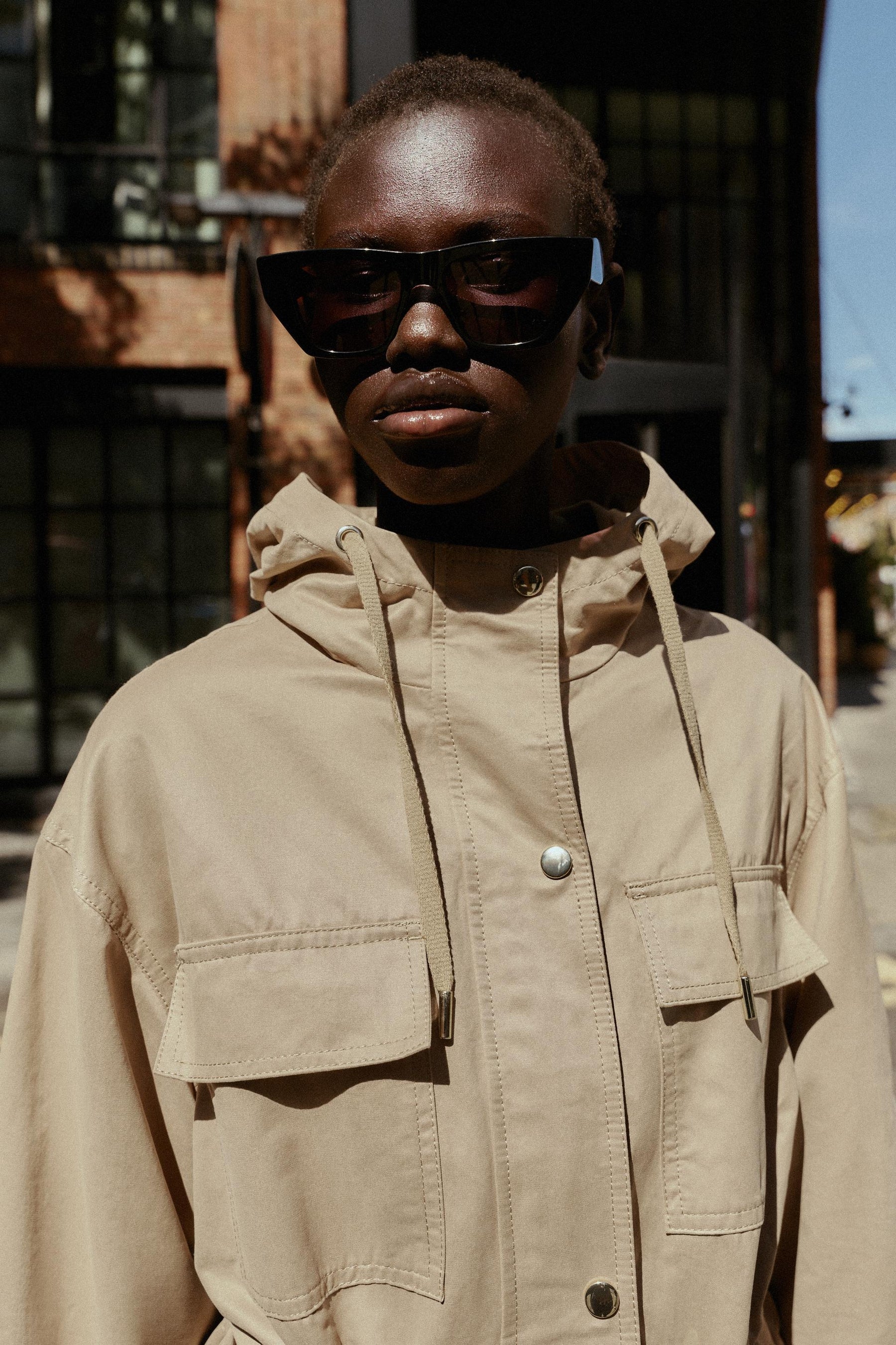 Kapuzenjacke mit vielen Taschen