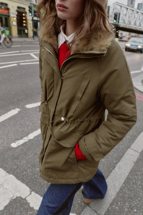 PARKA WITH FAUX FUR LINING - Image 6