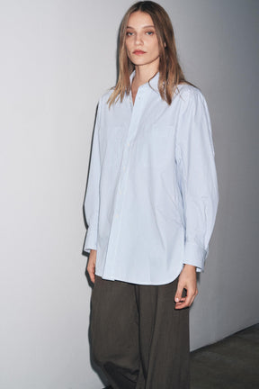 Gestreiftes Hemd mit Tasche