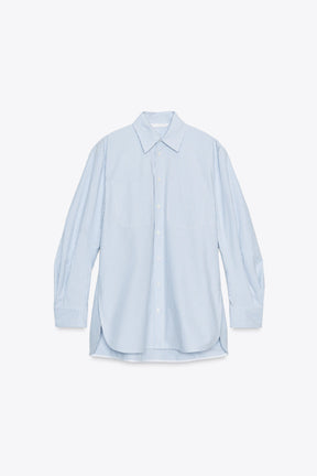 Gestreiftes Hemd mit Tasche