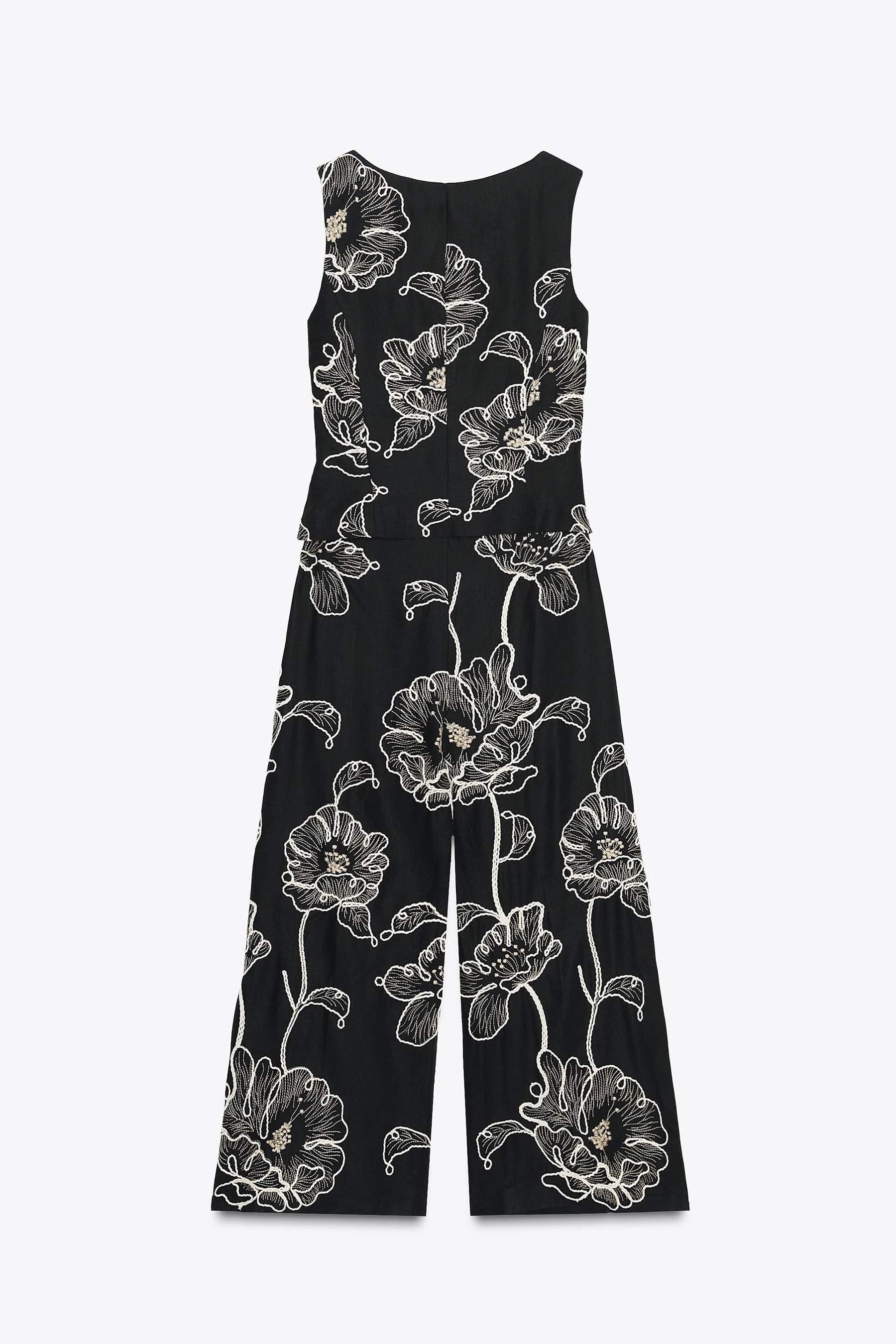 FLORAL EMBROIDERY JUMPSUIT - Image 5