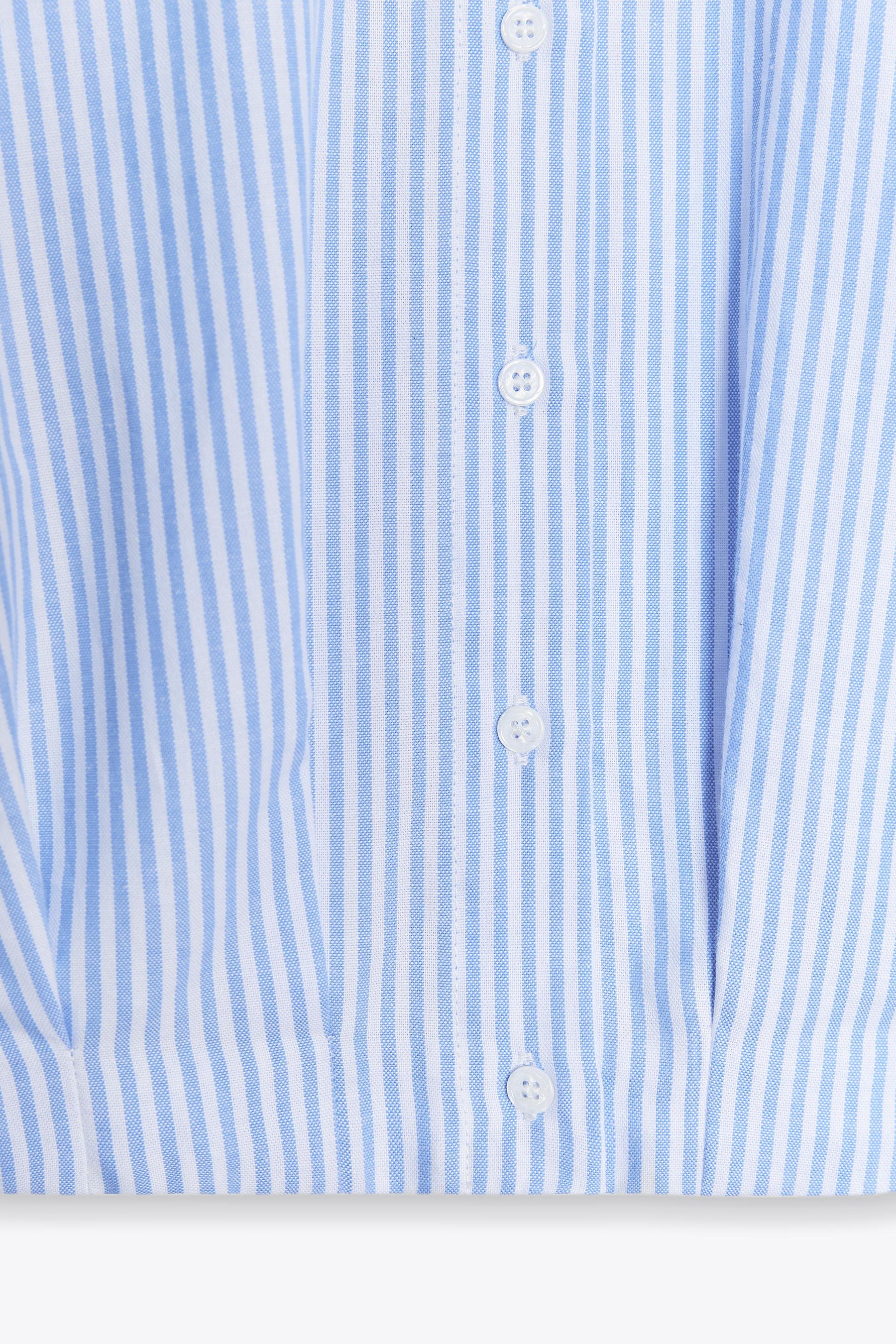 Gestreiftes, kurzes Oxford-Hemd