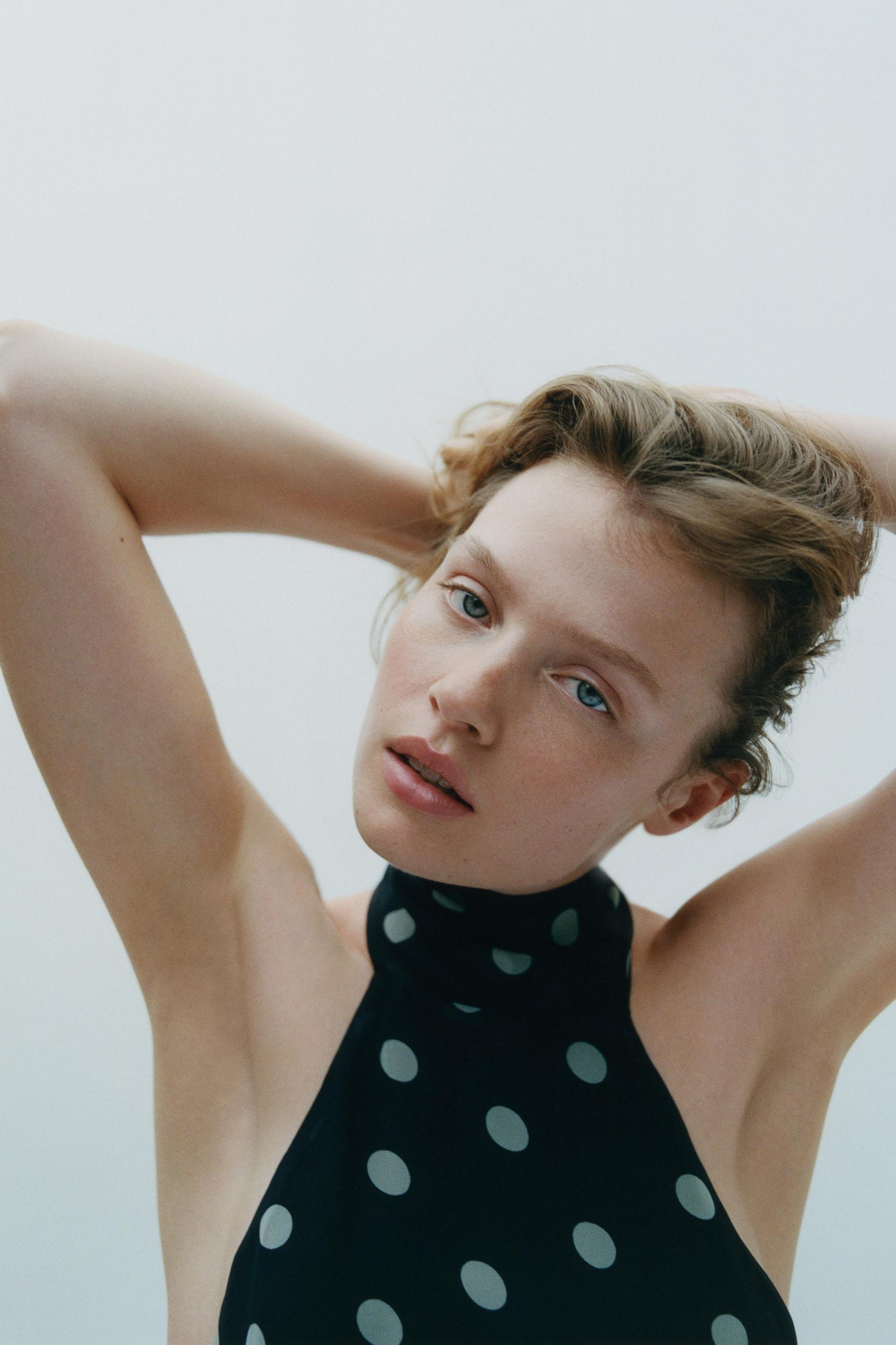 Polka Dot Neckholderbluse