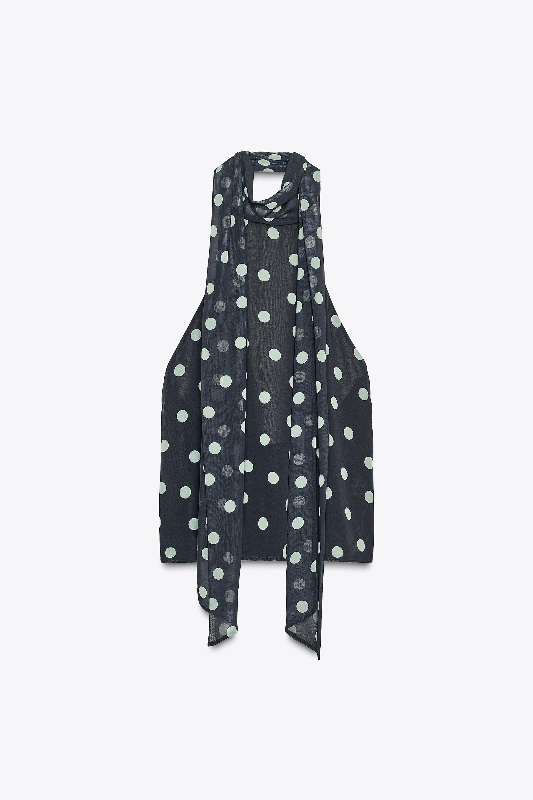 Polka Dot Neckholderbluse