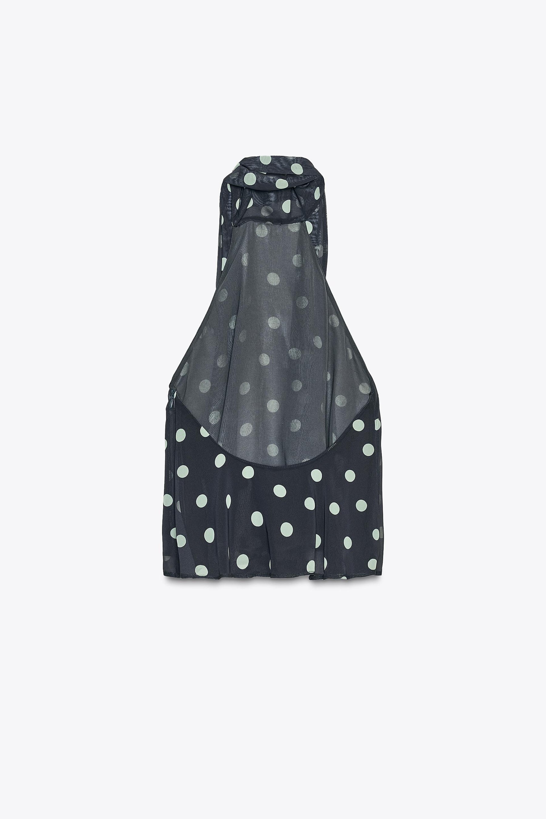 Polka Dot Neckholderbluse