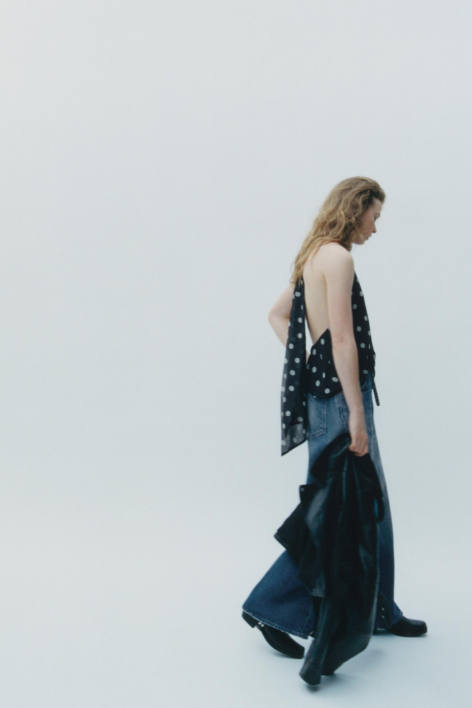 Polka Dot Neckholderbluse