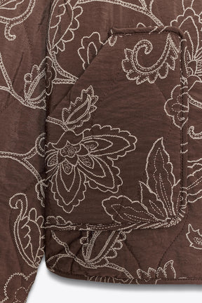 Bestickte Steppjacke