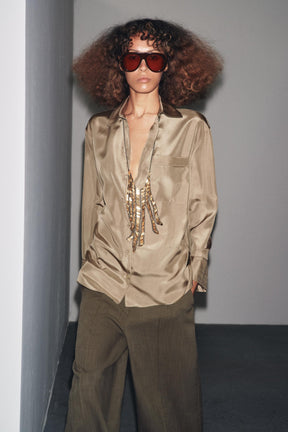 Hemd aus 100 % Seide mit