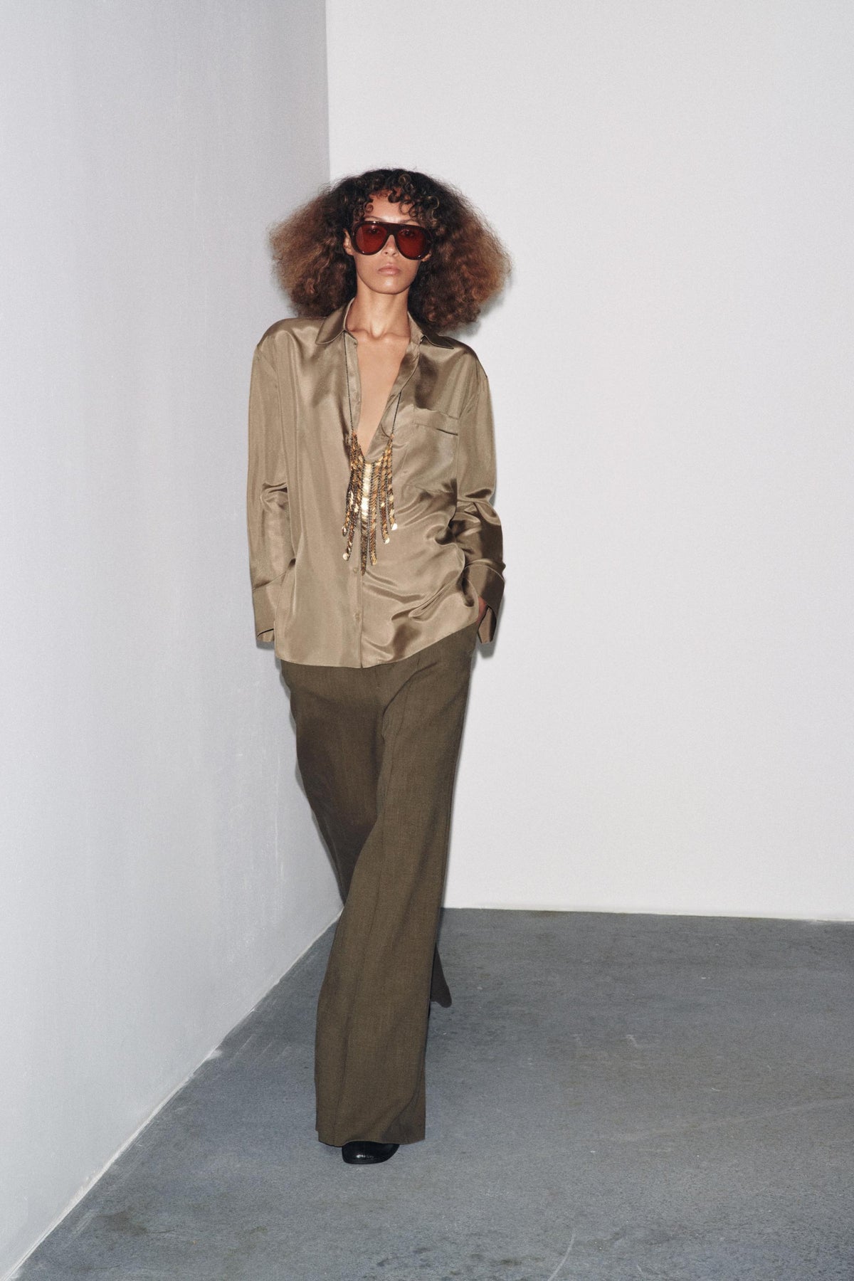 Hemd aus 100 % Seide mit