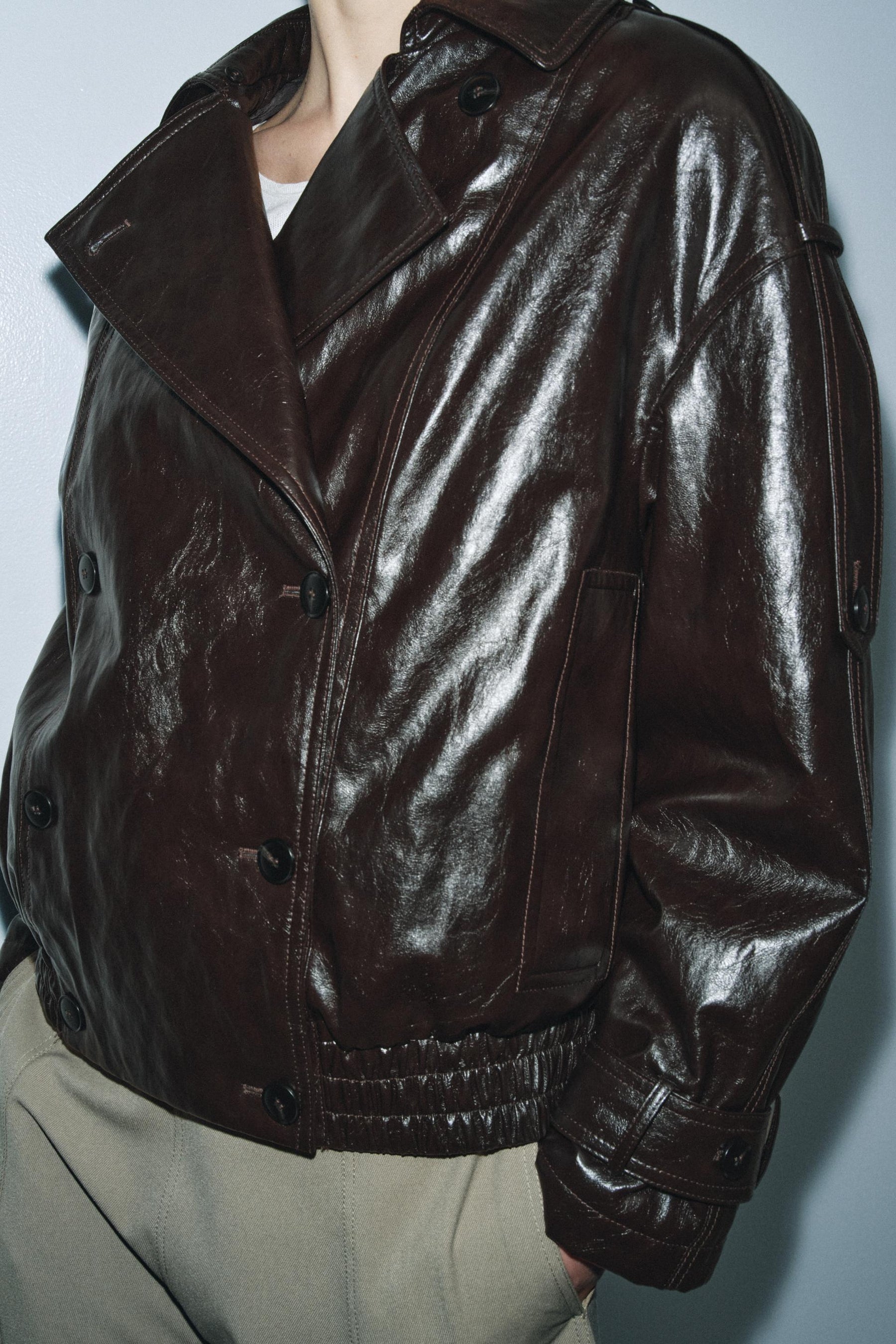 Jacke mit Kunstpelzkragen