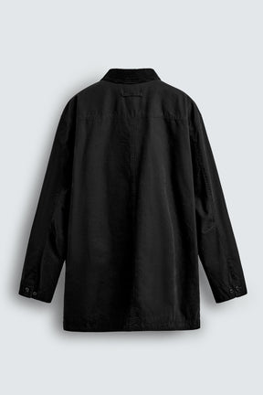 DENIM TRENCH COAT WITH CONTRAST COLLAR - Image 8