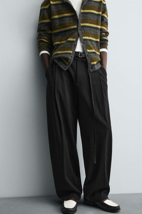 BALLOON TROUSERS WITH PLEATS AND BELT - Image 5