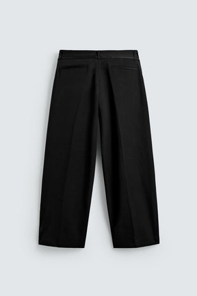 BALLOON TROUSERS WITH PLEATS AND BELT - Image 8