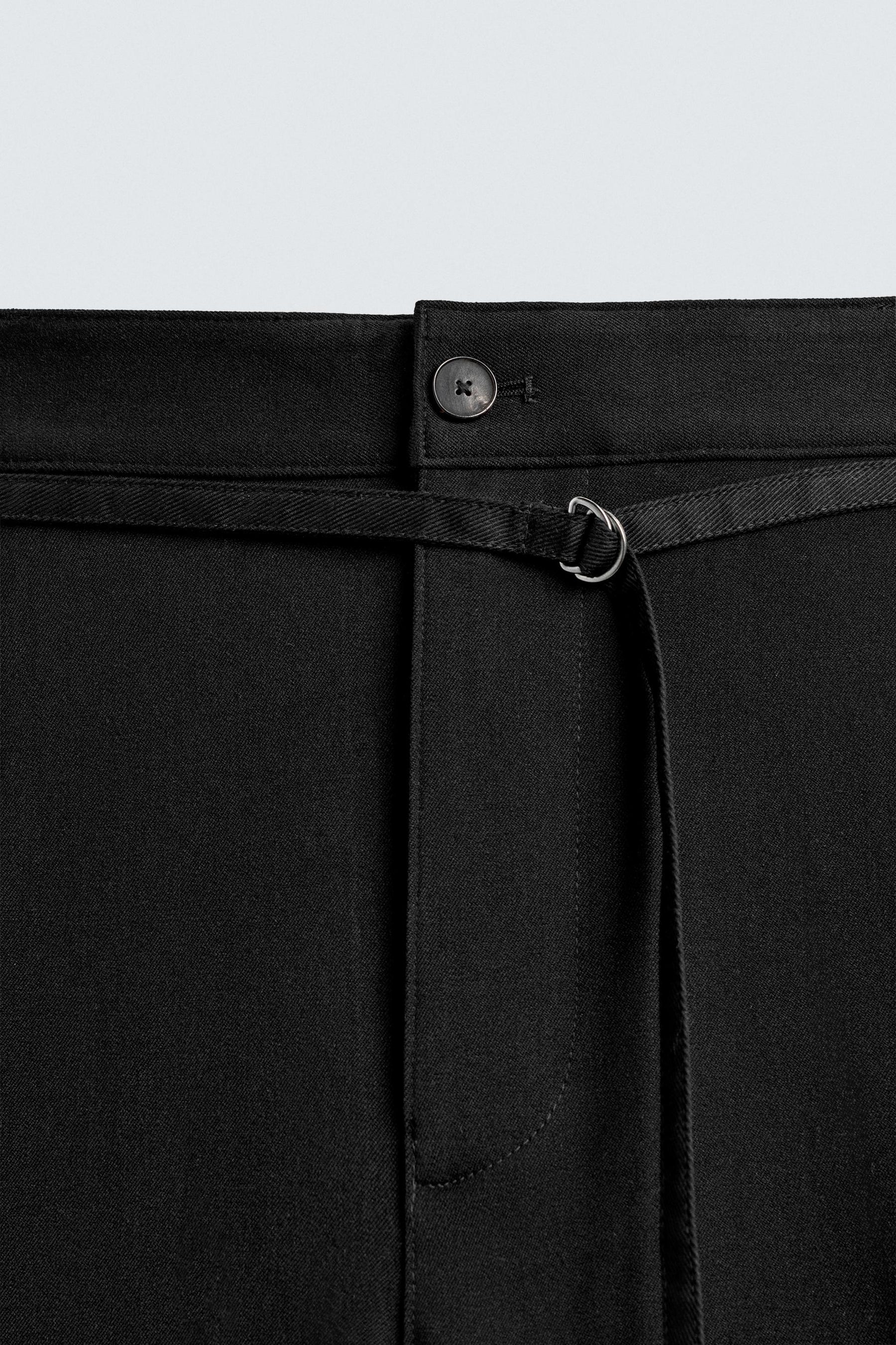 BALLOON TROUSERS WITH PLEATS AND BELT - Image 9