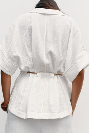 Safarihemd mit Gürtel