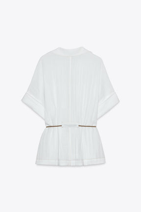 Safarihemd mit Gürtel