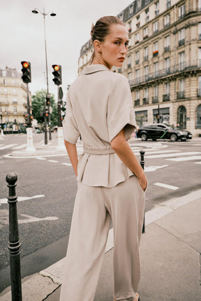 Safarihemd mit Gürtel