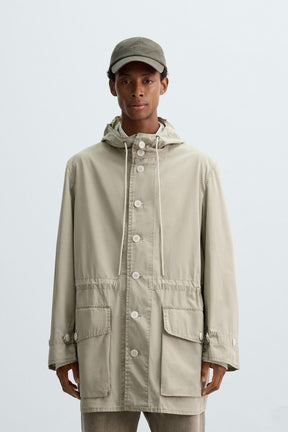 LIGHTWEIGHT SHORT COTTON PARKA - Image 2