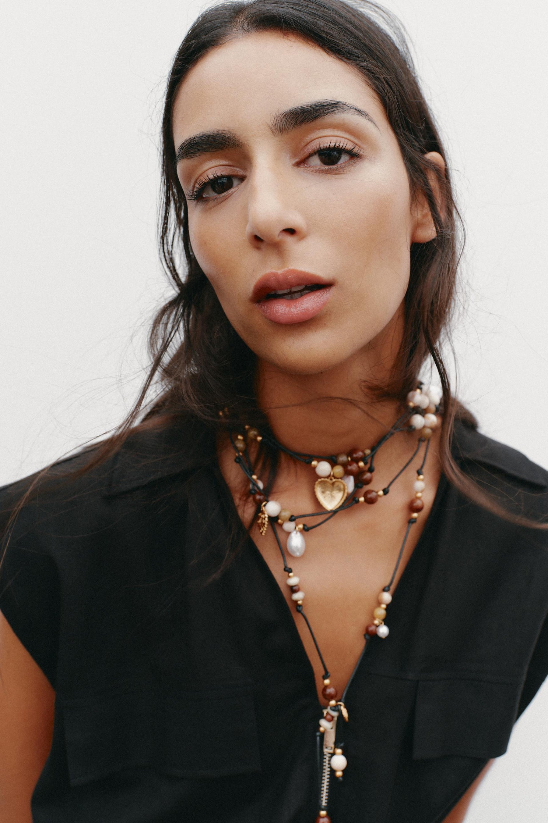 Safari-Top aus Leinenmischung