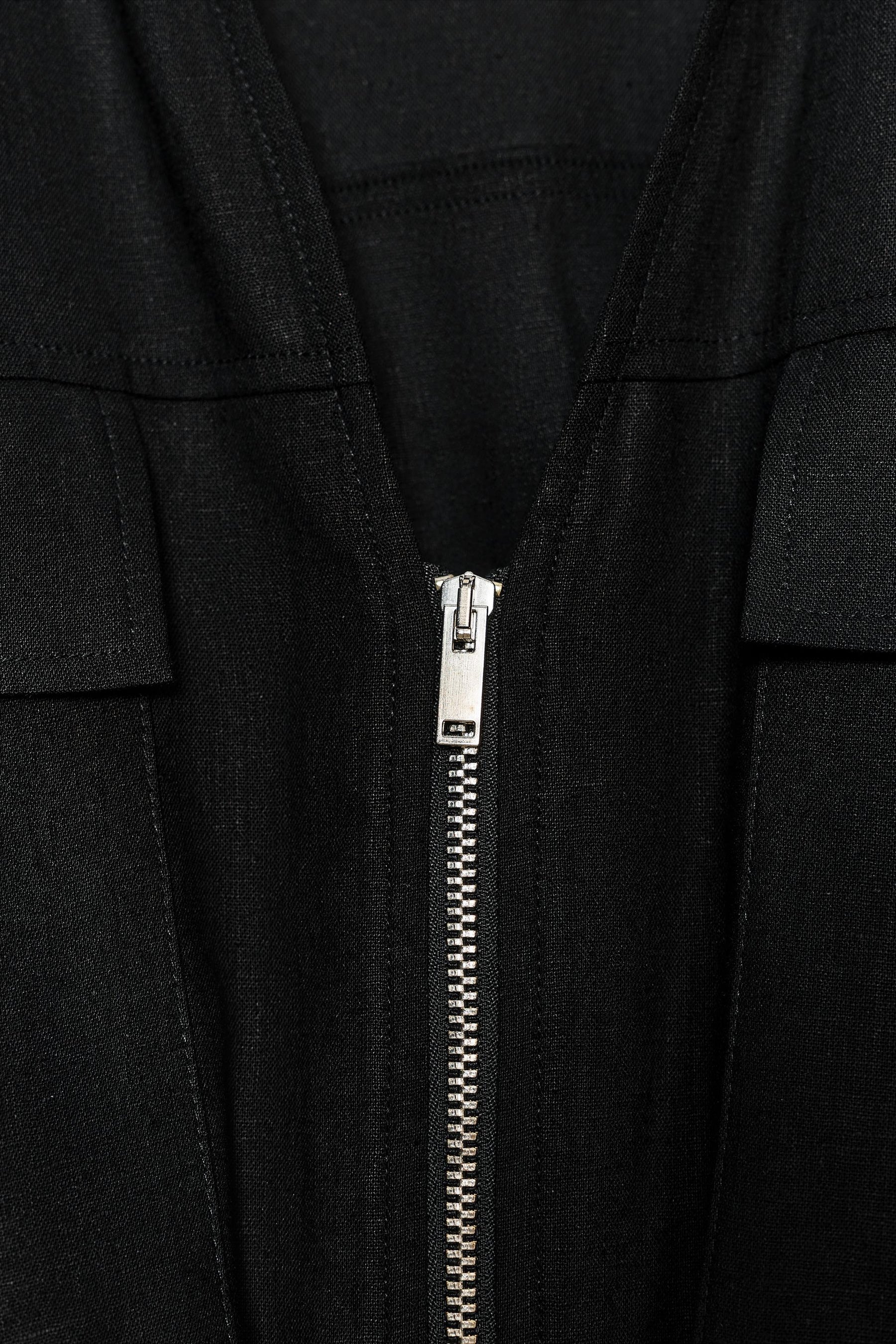 Safari-Top aus Leinenmischung