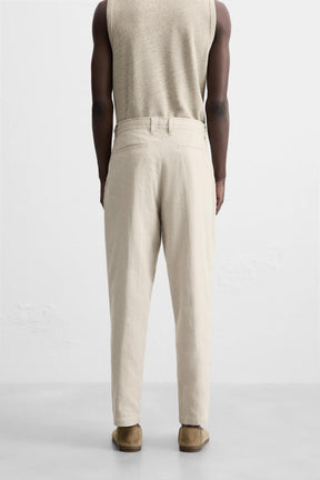 COTTON/LINEN TROUSERS - Image 3