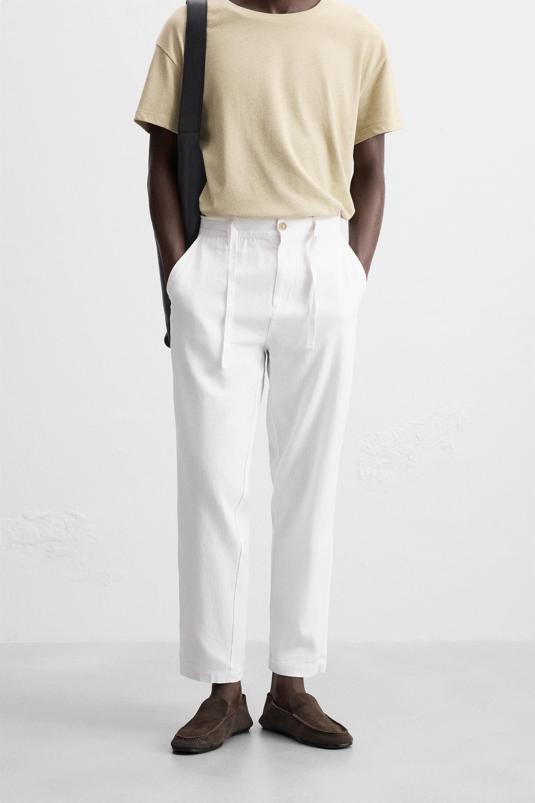 COTTON/LINEN TROUSERS - Image 2