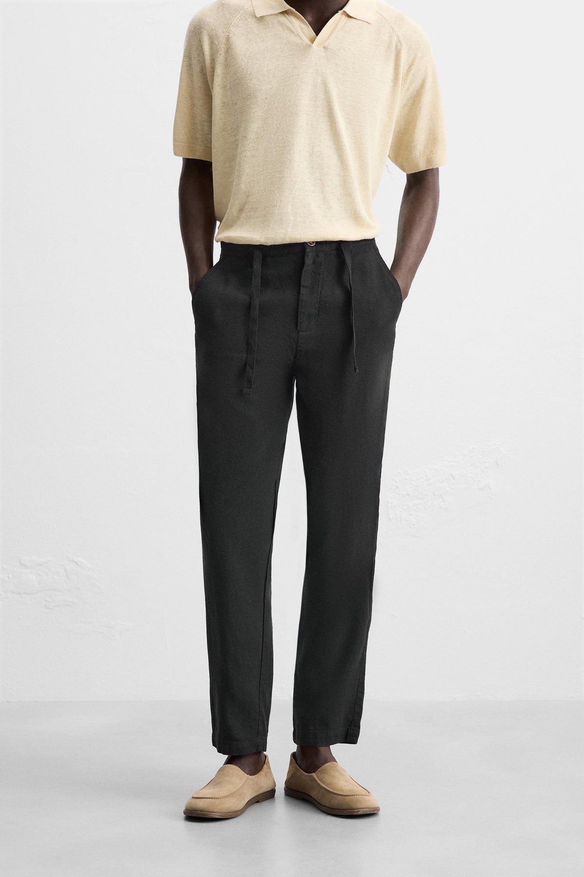 COTTON/LINEN TROUSERS - Image 2