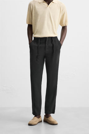 COTTON/LINEN TROUSERS - Image 2