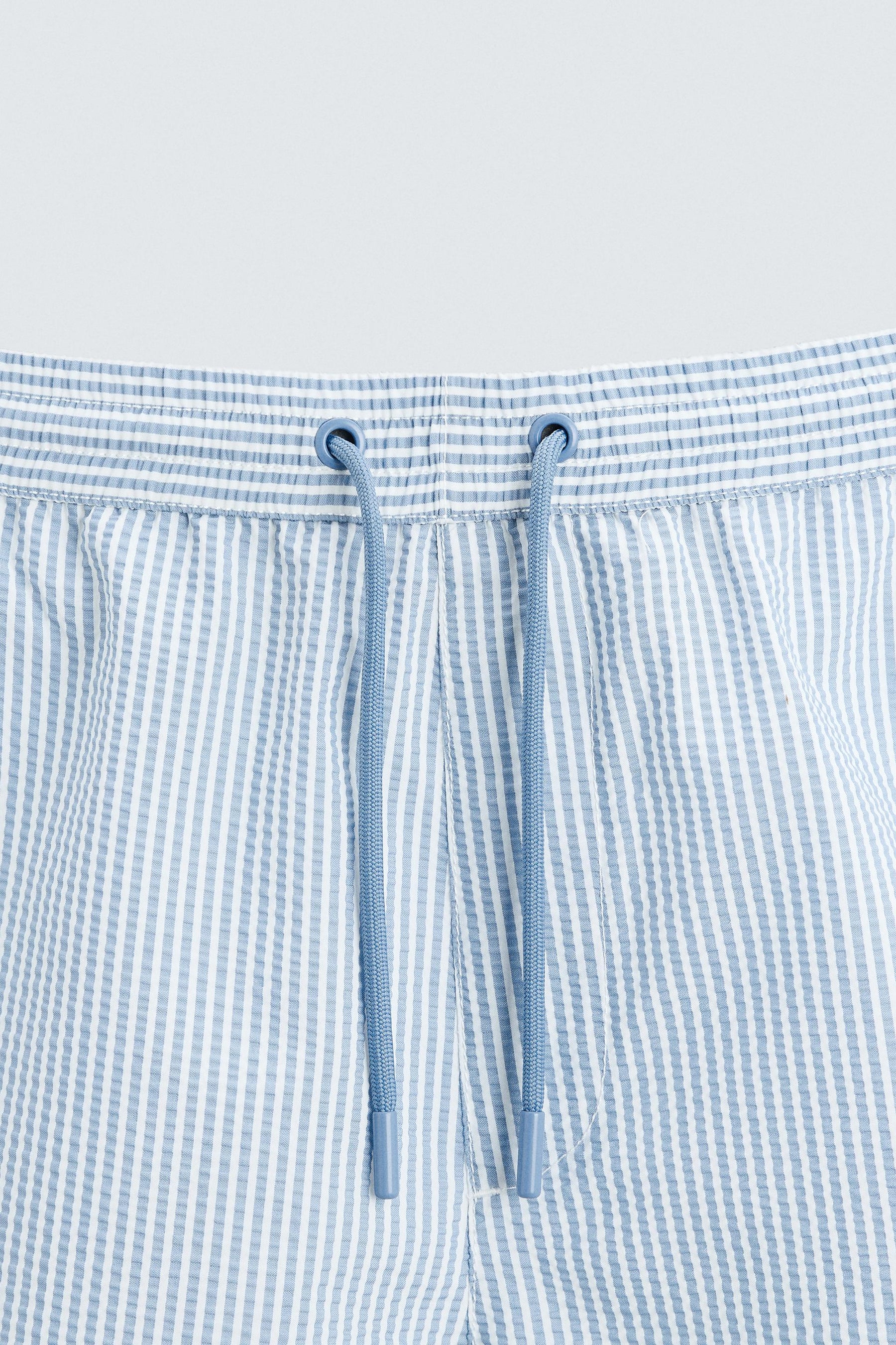 SEERSUCKER MID-LENGTH SWIMMING TRUNKS - Image 9