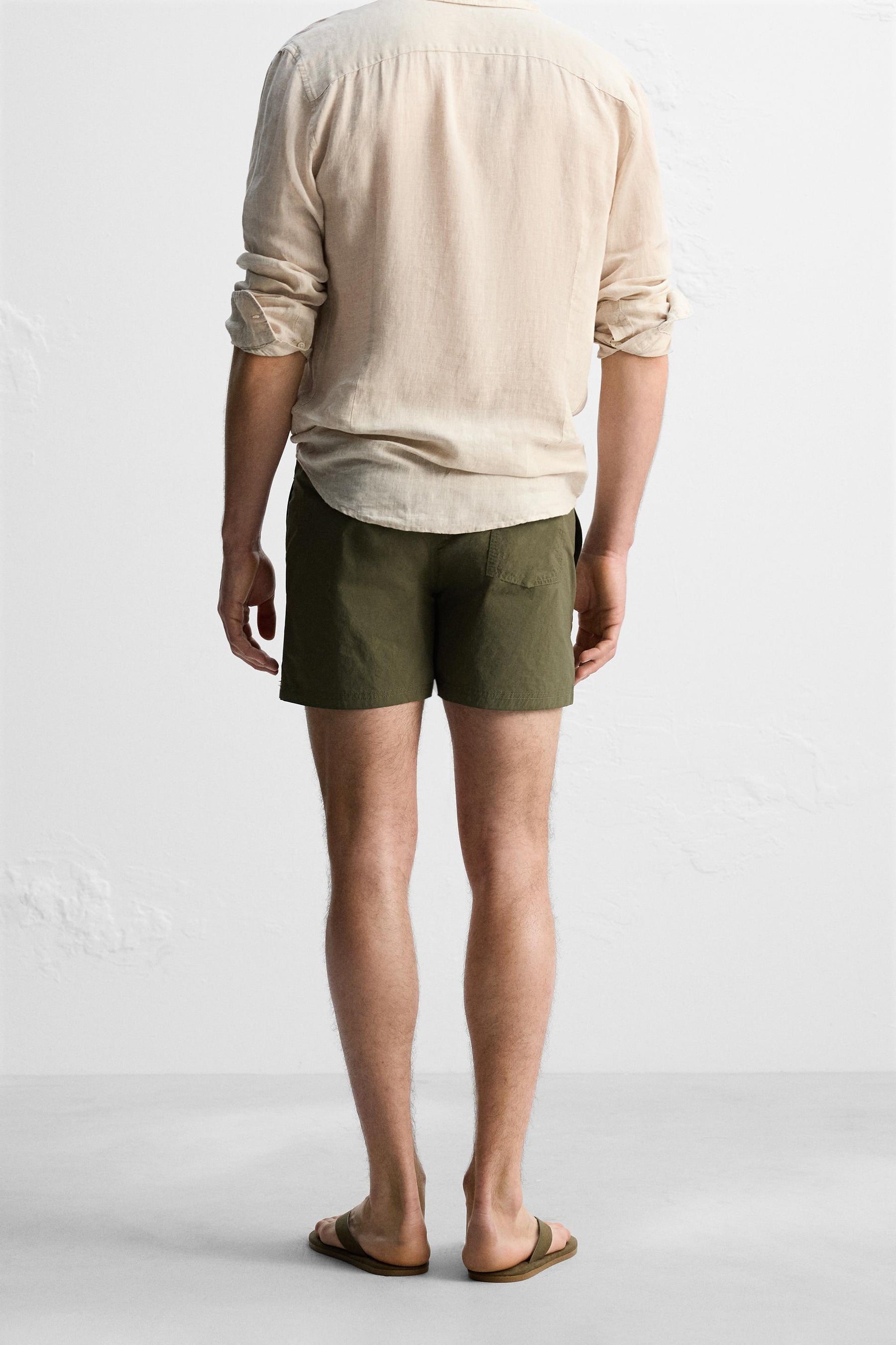 BASIC MID-LENGTH SWIMMING TRUNKS - Image 3
