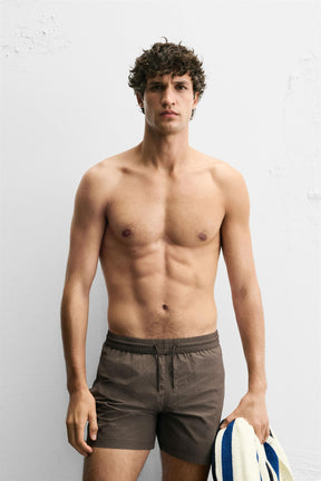 BASIC MID-LENGTH SWIMMING TRUNKS - Image 5