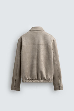 Faux Suede Jacket