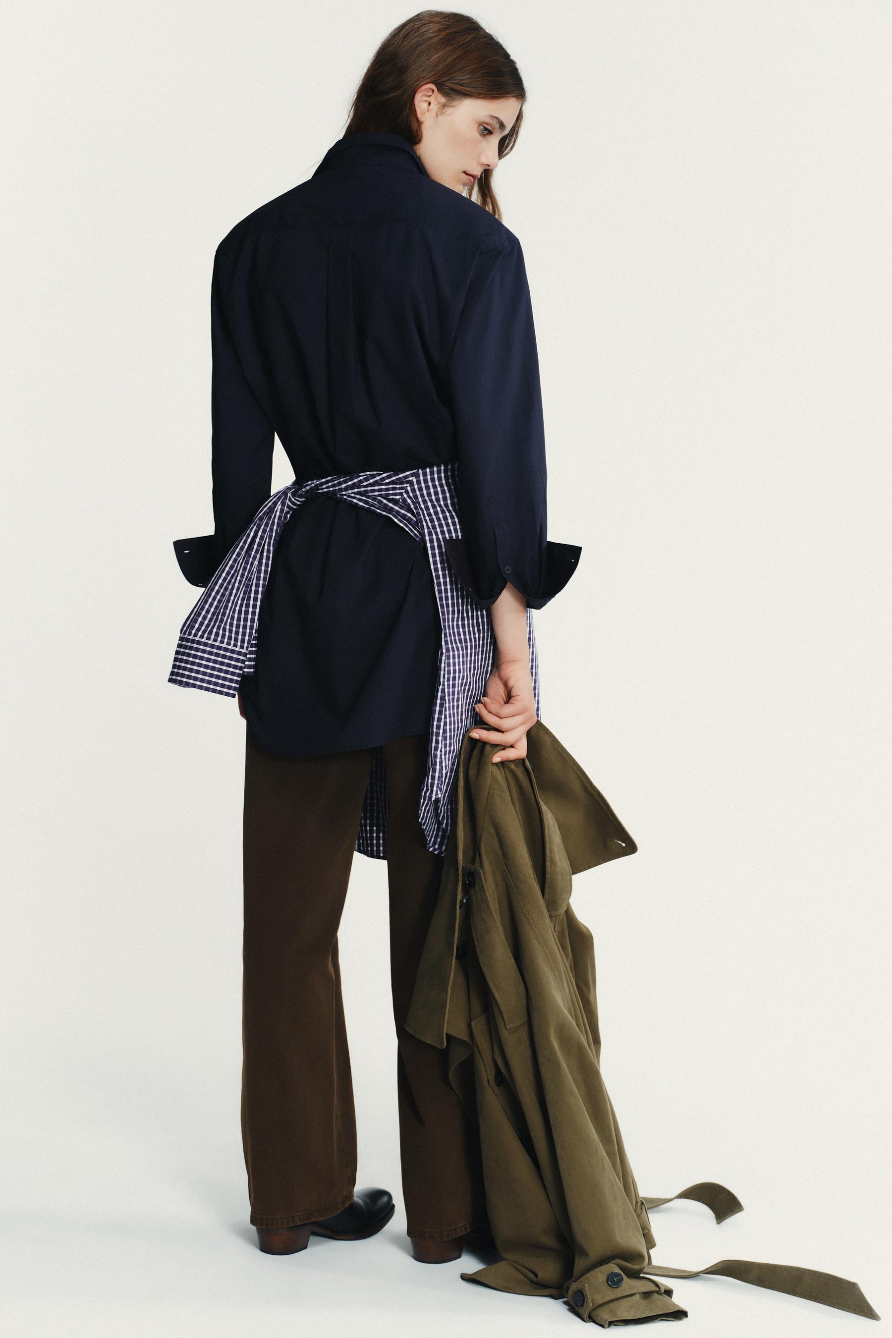 Popelinehemd mit Polstern