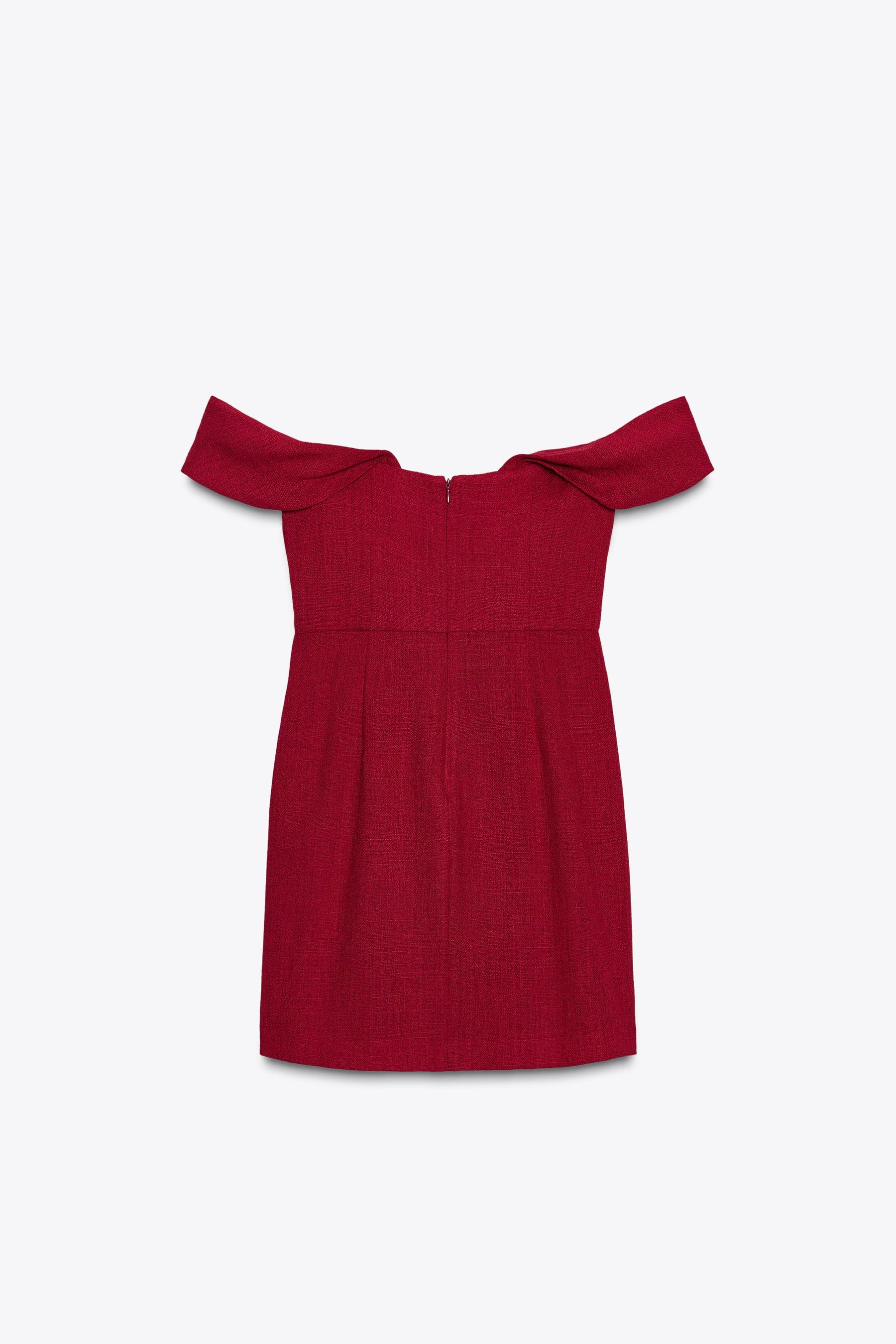 OFF-THE-SHOULDER DROP SLEEVE MINI DRESS - Image 6