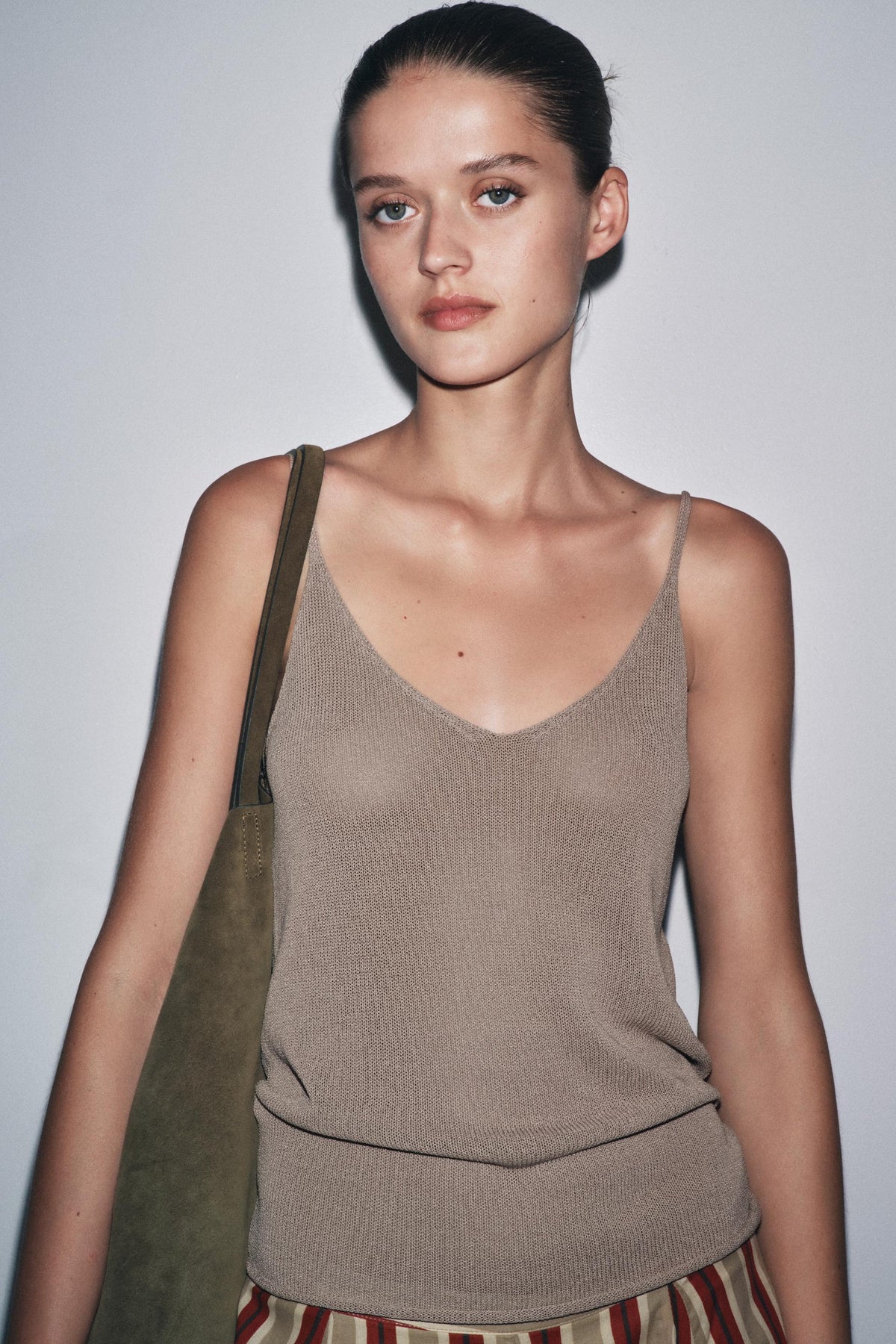 KNITTED STRAPPY TOP - Image 2