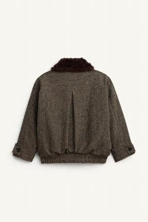 LIMITED EDITION HERRINGBONE COMBINED BOMBER JACKET - Image 7