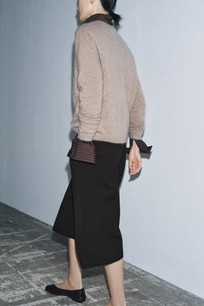 Woll-Kaschmir-Langpullover